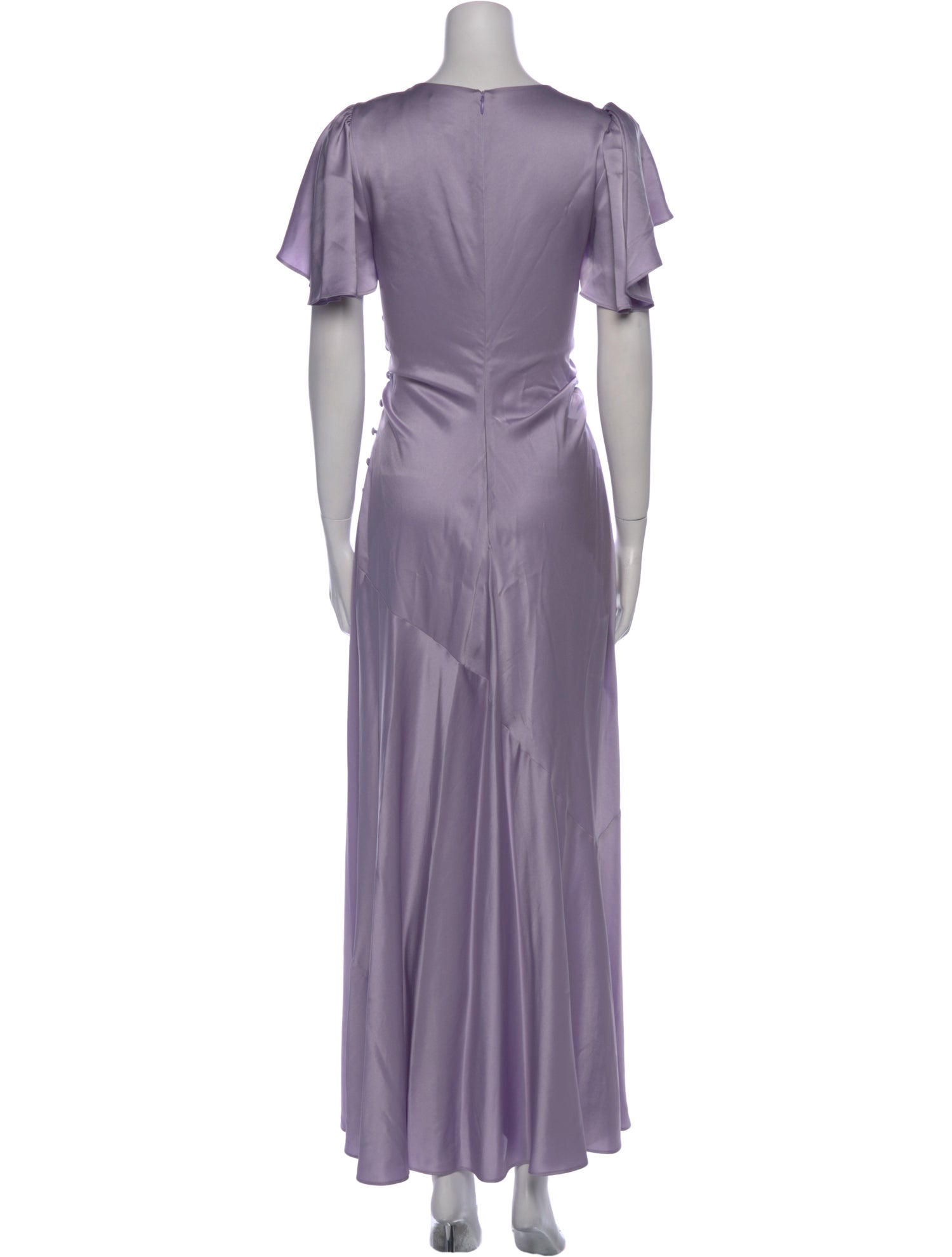 Reformation V-Neck Long Dress