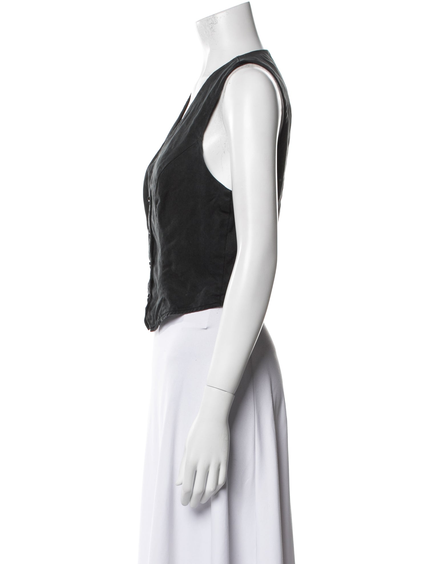 Reformation V-Neck Sleeveless Crop Top