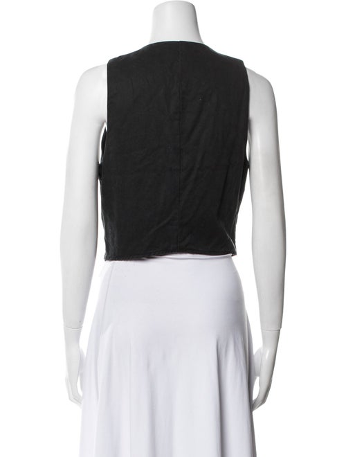 Reformation V-Neck Sleeveless Crop Top
