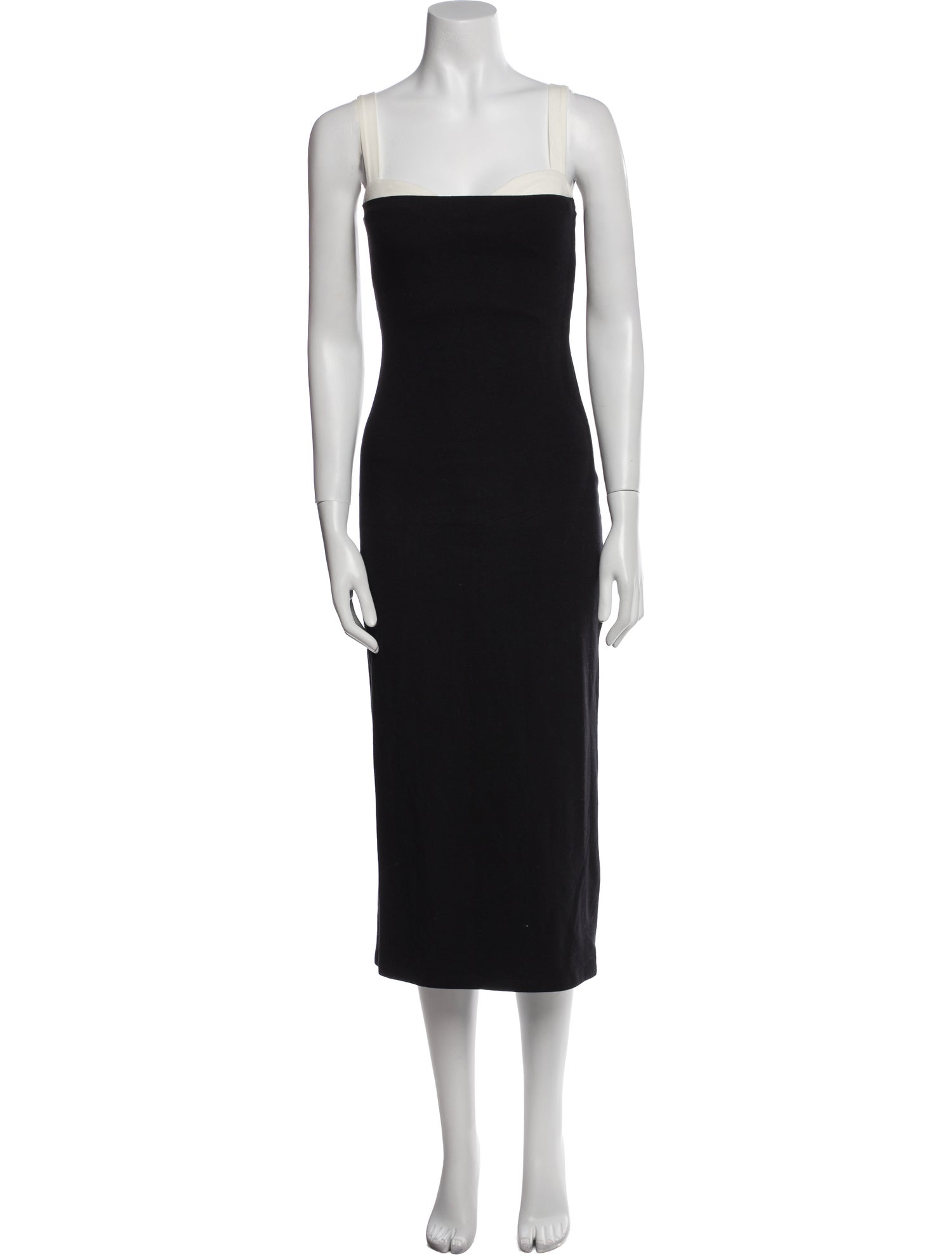 Reformation Square Neckline Midi Length Dress