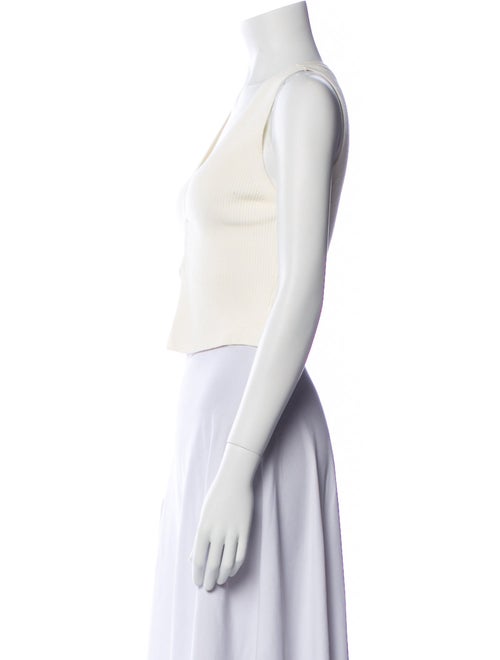 Reformation V-Neck Sleeveless Crop Top