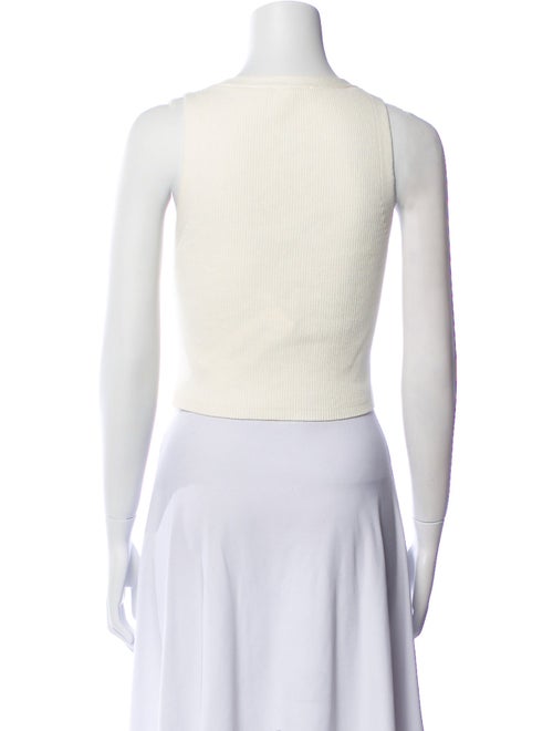 Reformation V-Neck Sleeveless Crop Top