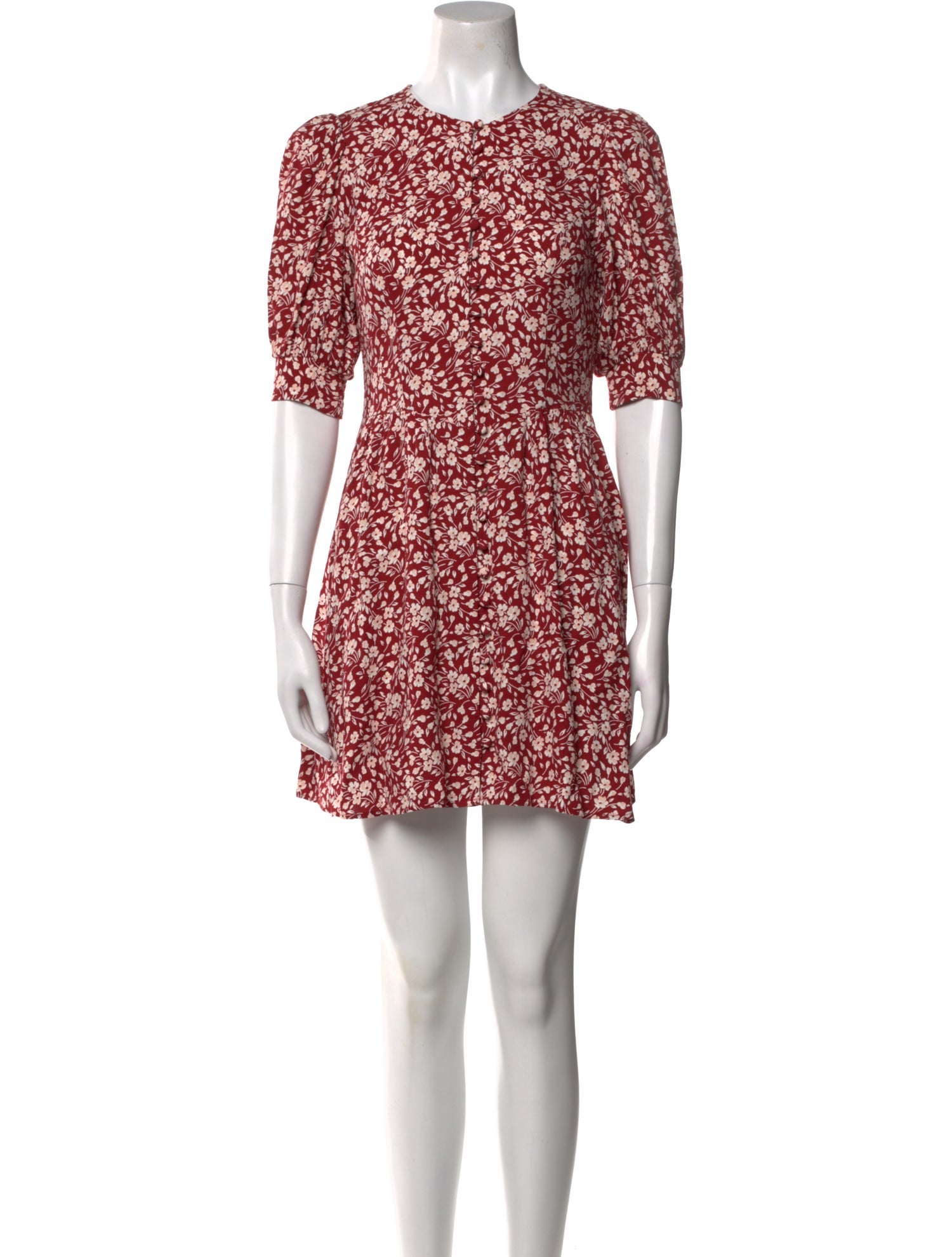 Reformation Floral Print Mini Dress