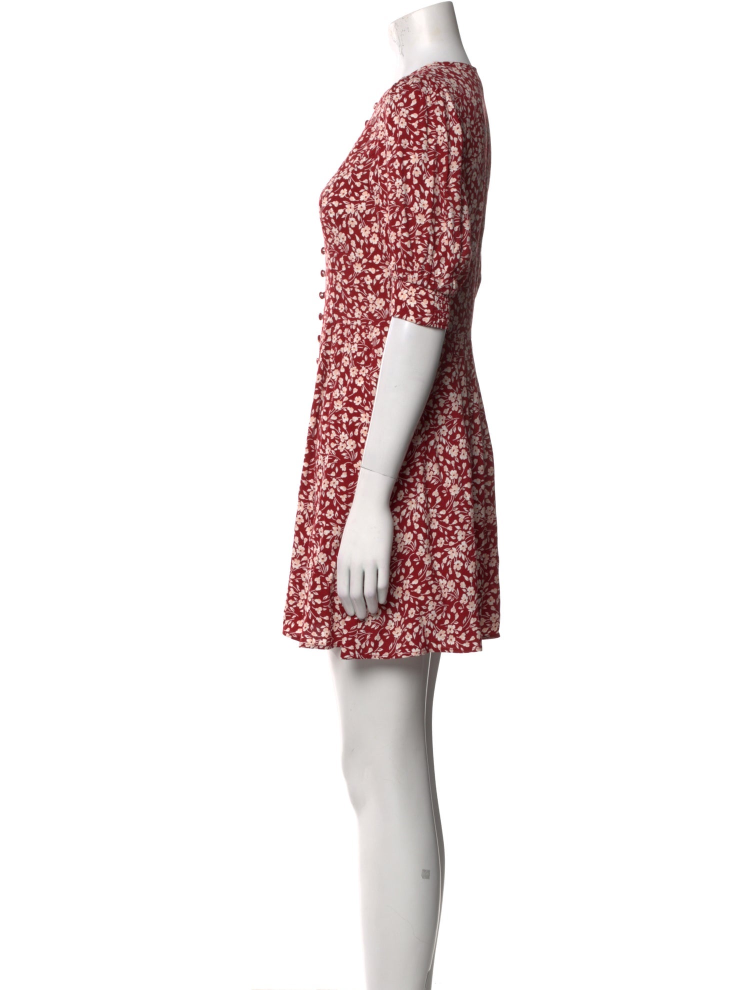 Reformation Floral Print Mini Dress