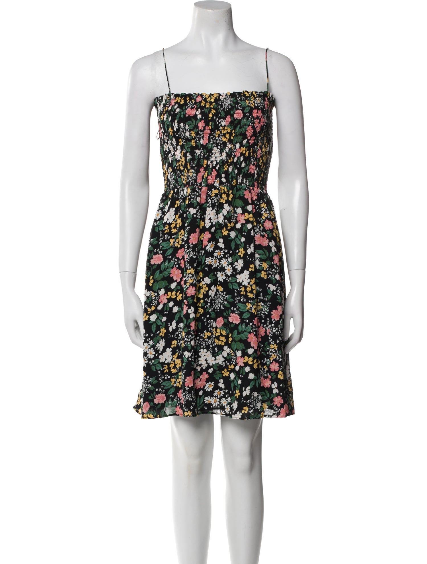 Reformation Floral Print Knee-Length Dress