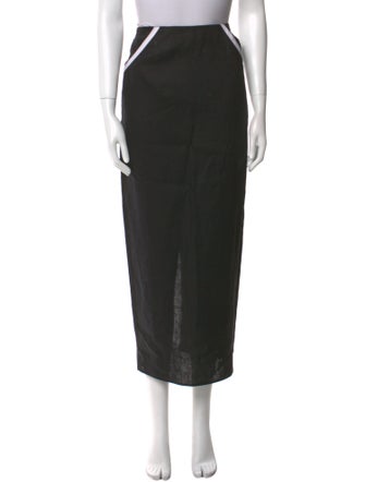 Reformation Linen Midi Length Skirt