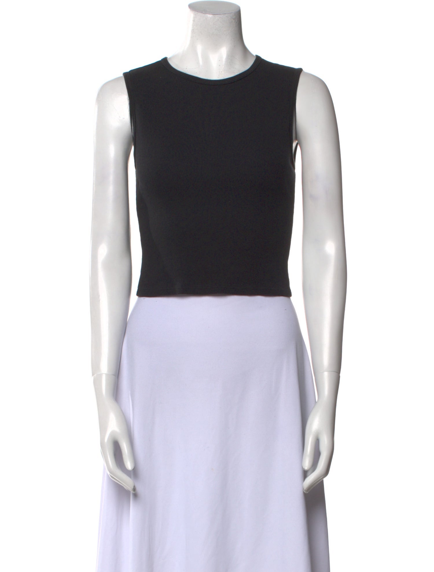 Reformation Crew Neck Sleeveless Crop Top