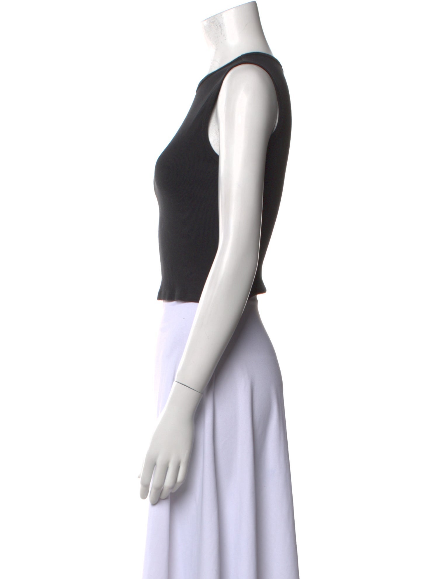 Reformation Crew Neck Sleeveless Crop Top