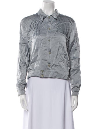 Reformation Floral Print Denim Jacket