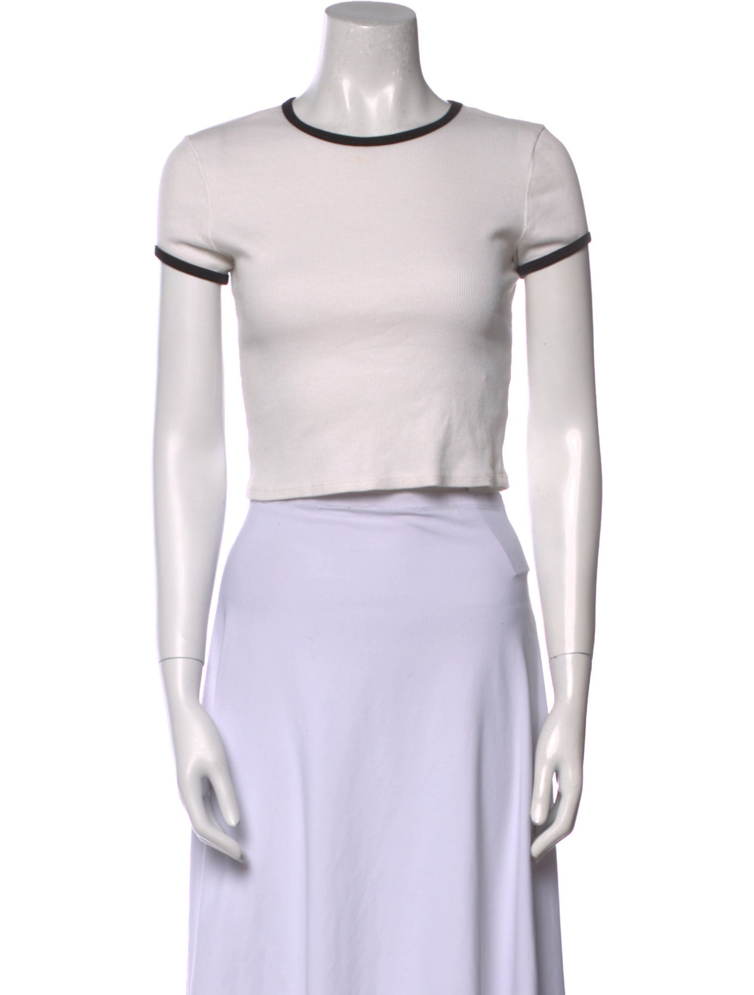 Reformation Crew Neck Short Sleeve Crop Top