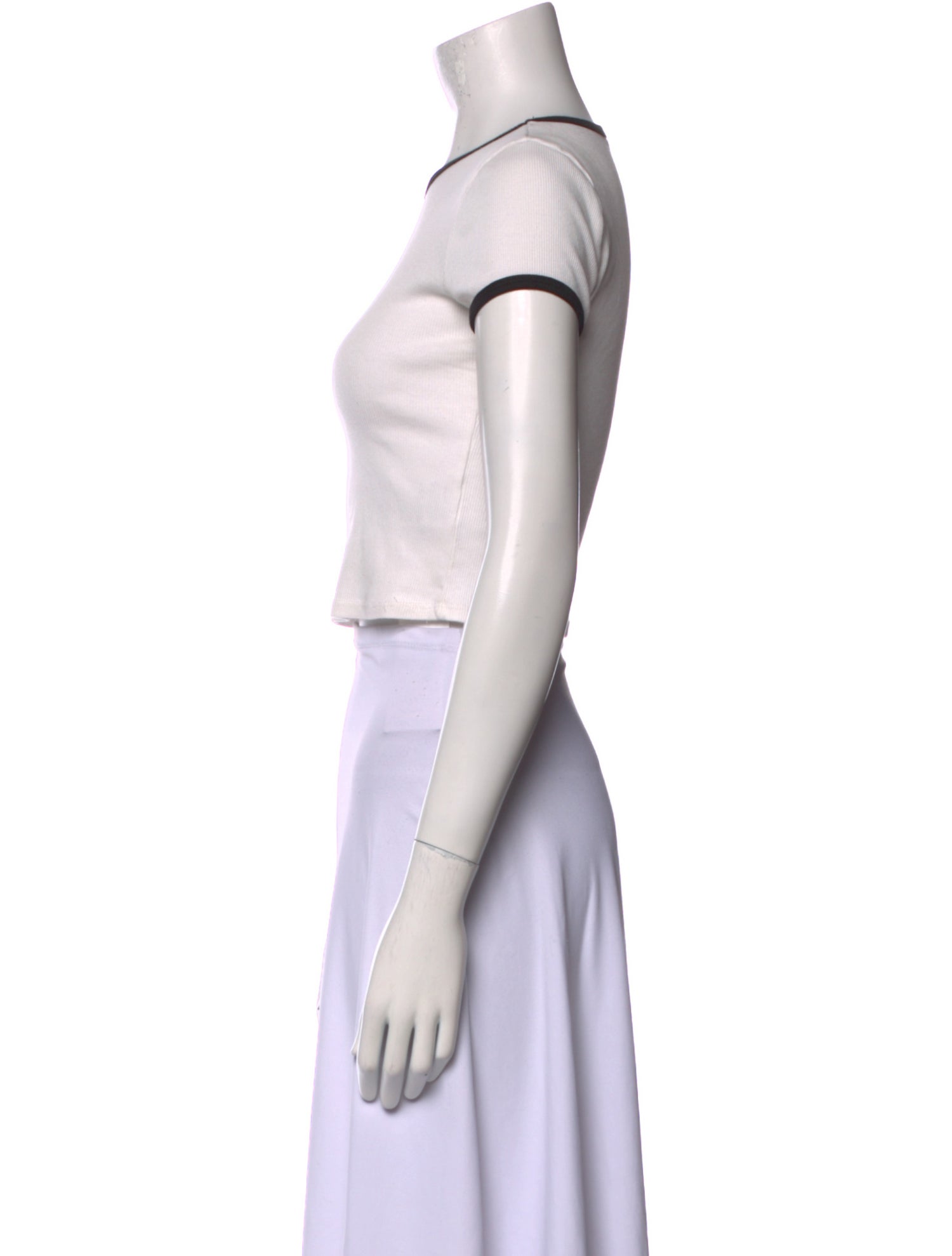 Reformation Crew Neck Short Sleeve Crop Top