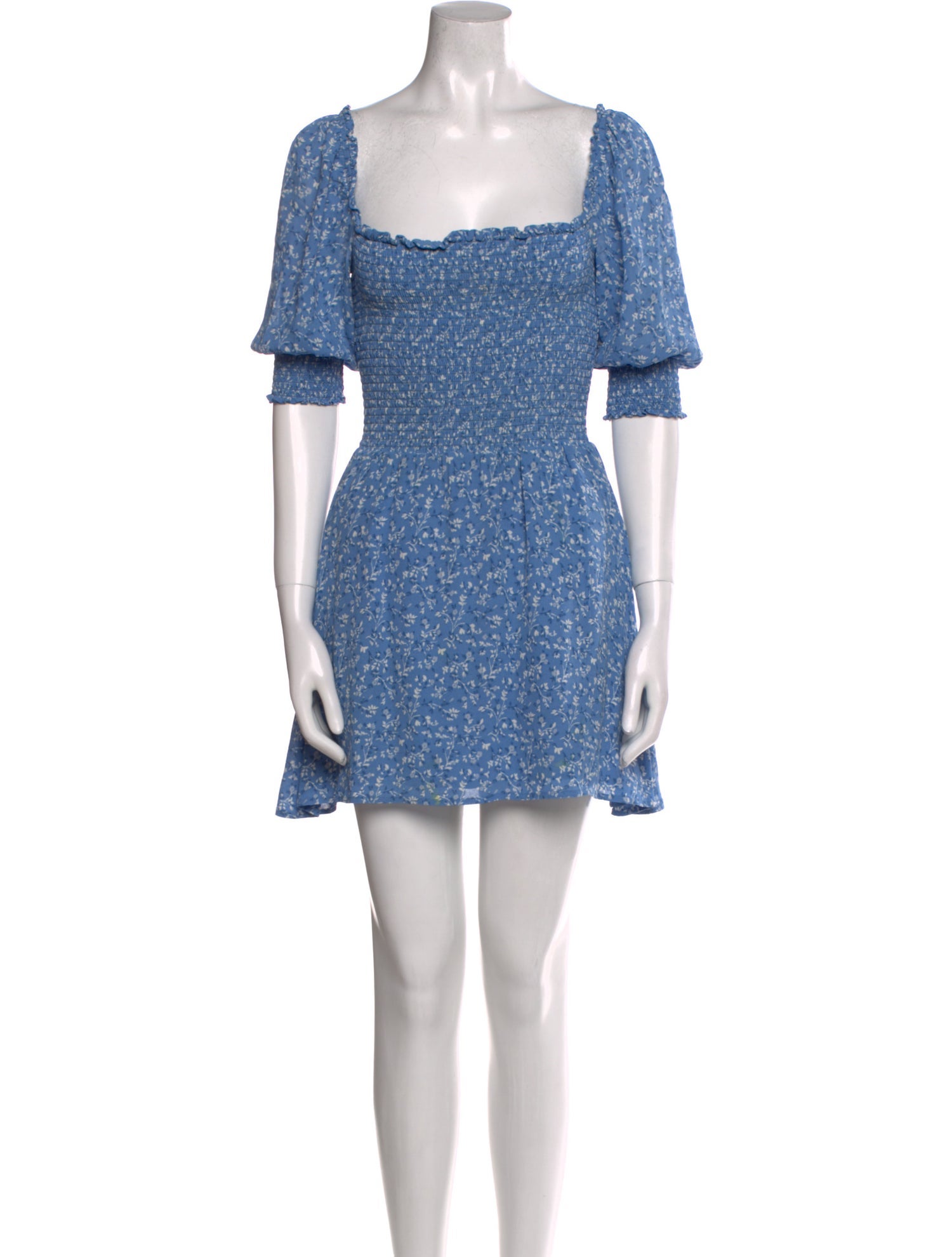 Reformation Floral Print Mini Dress