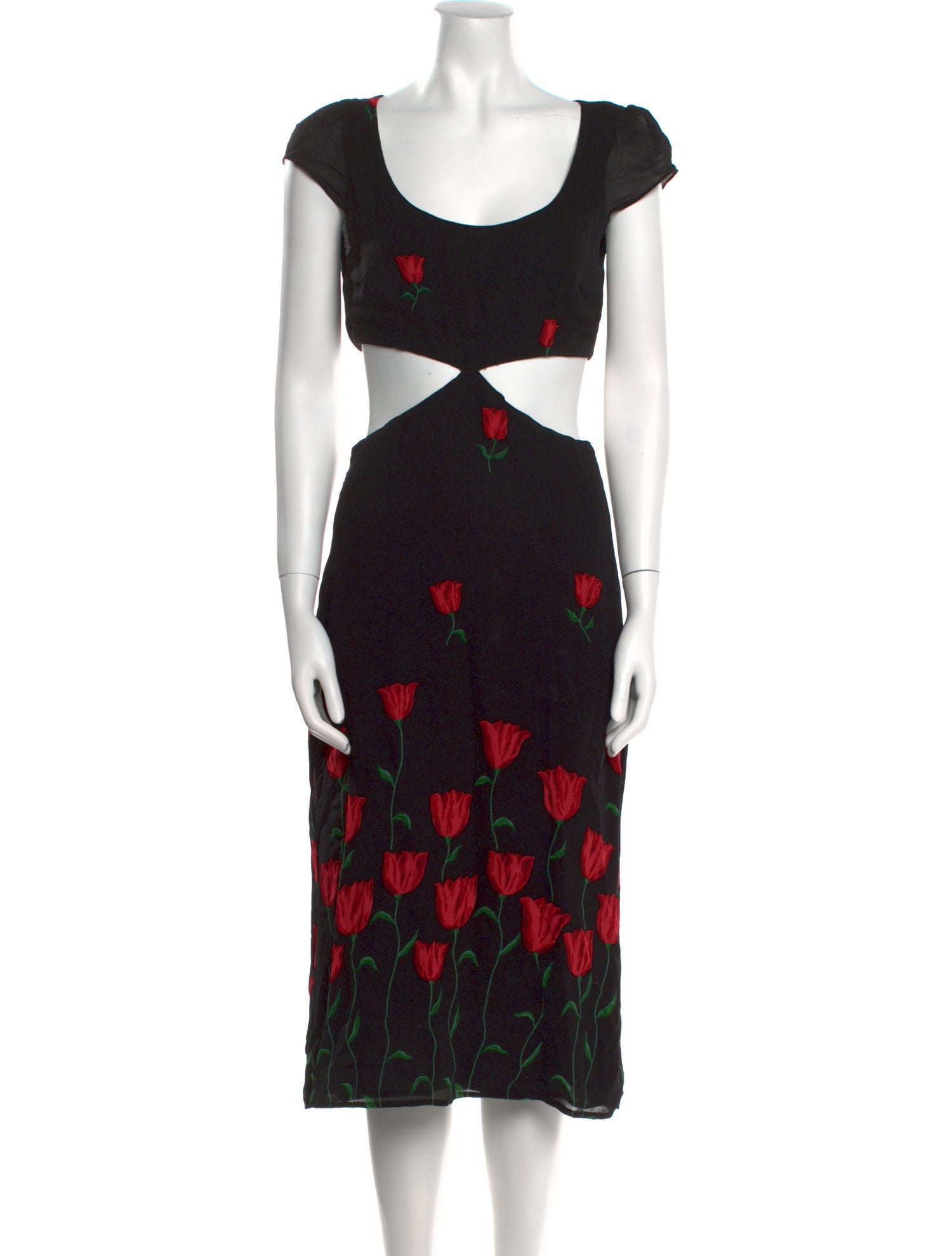 Reformation Printed Midi Length Dress