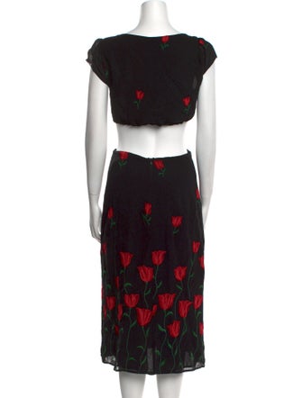 Reformation Printed Midi Length Dress