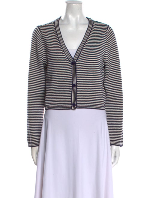 Reformation Striped V-Neck Sweater