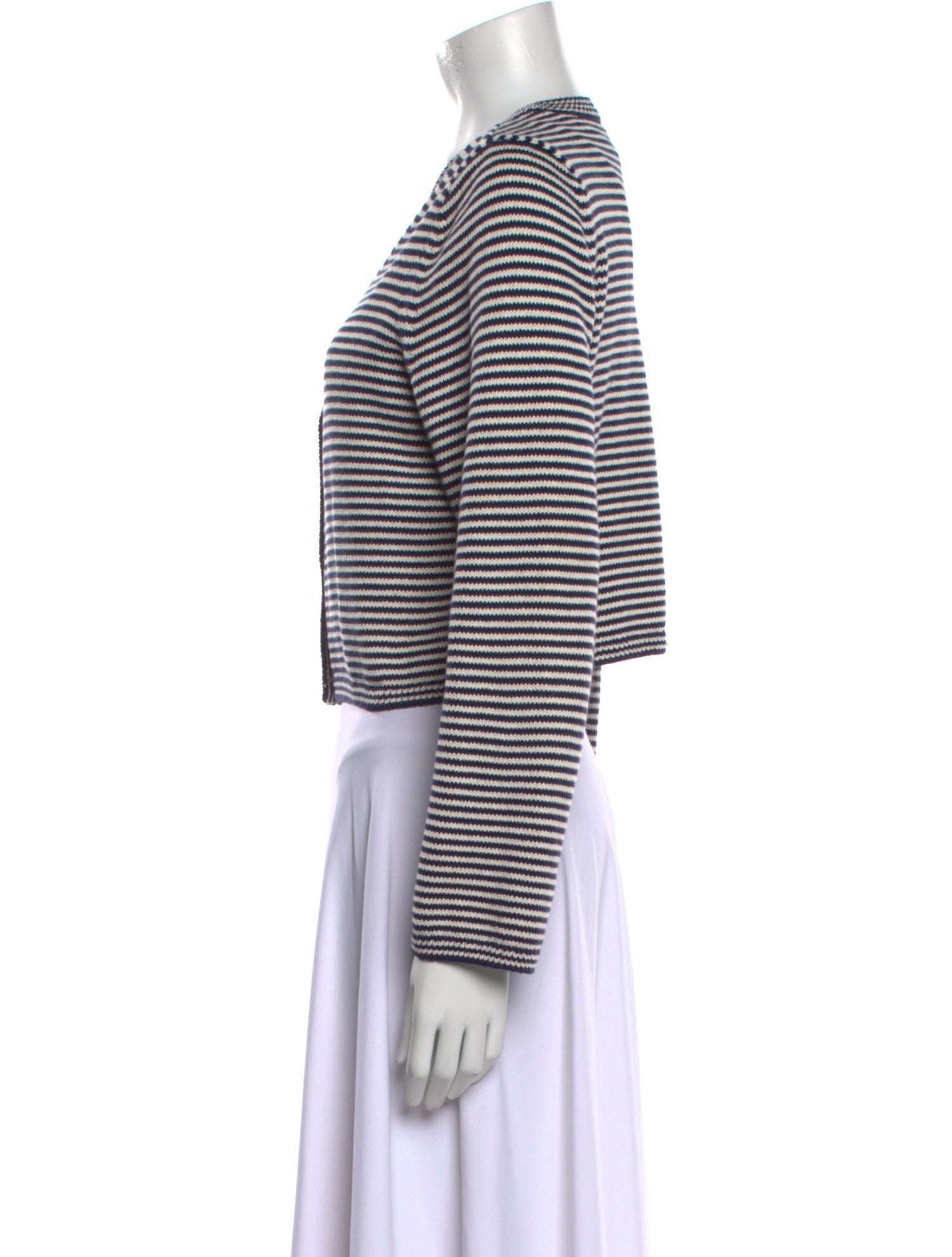 Reformation Striped V-Neck Sweater