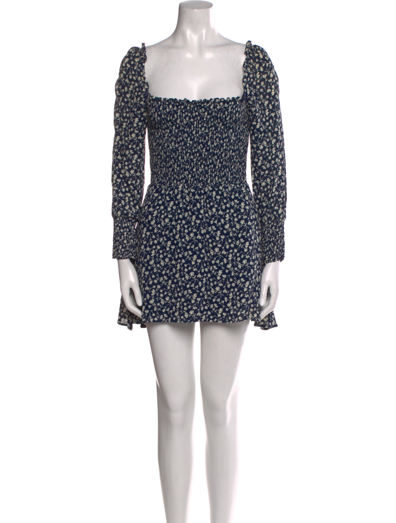Reformation Floral Print Mini Dress