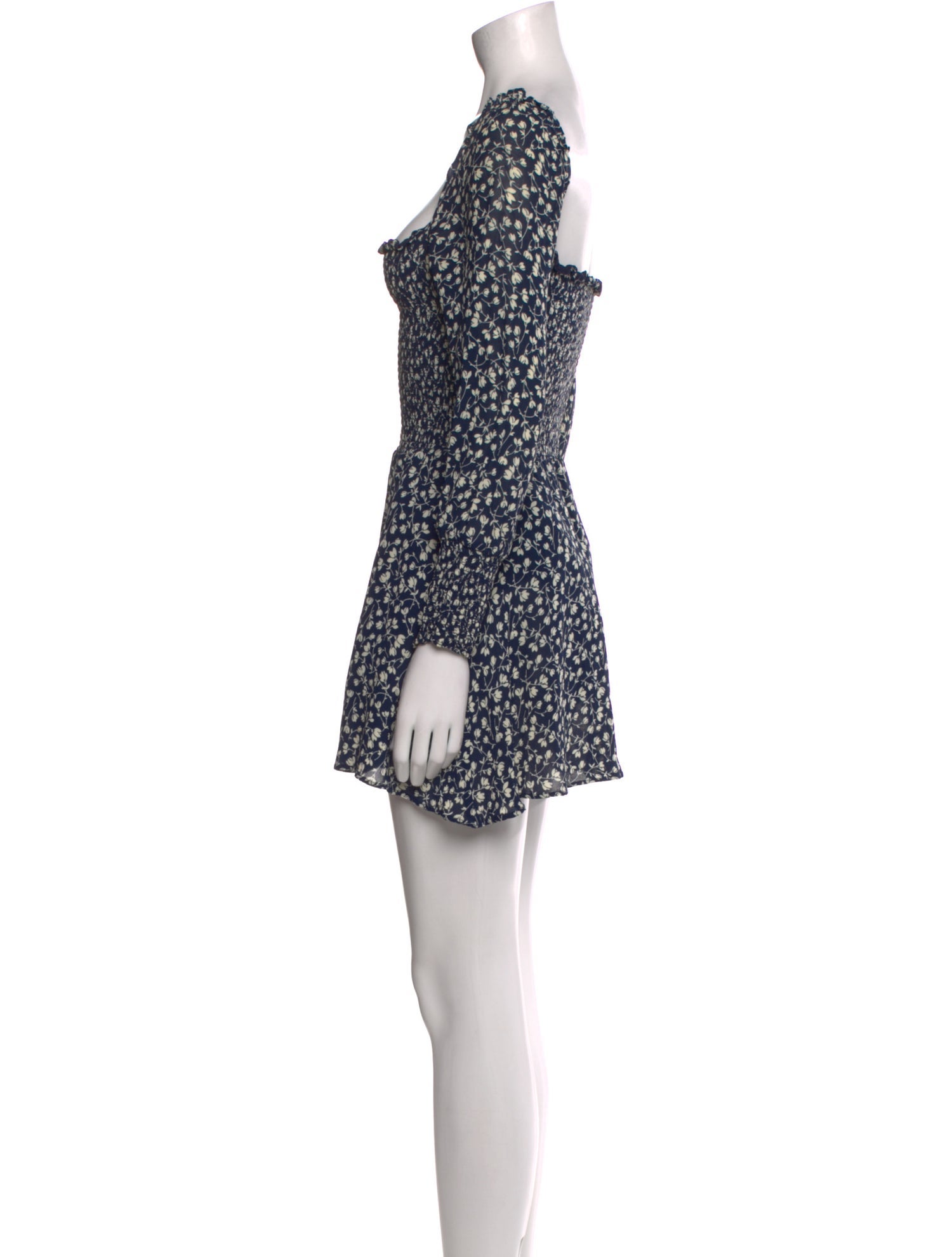 Reformation Floral Print Mini Dress