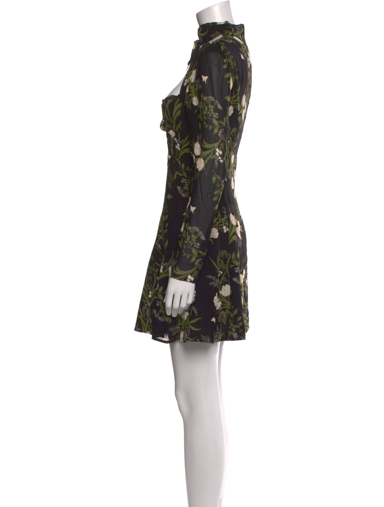 Reformation Floral Print Mini Dress