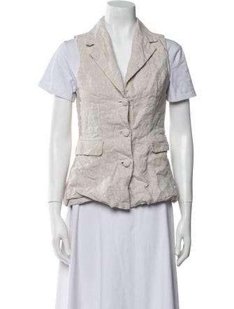 Reformation Linen Printed Vest