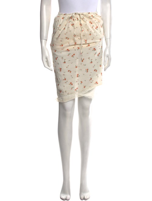 Reformation Floral Print Knee-Length Skirt