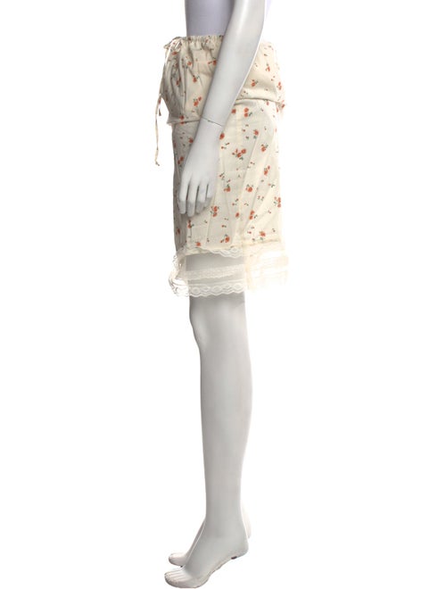 Reformation Floral Print Knee-Length Skirt