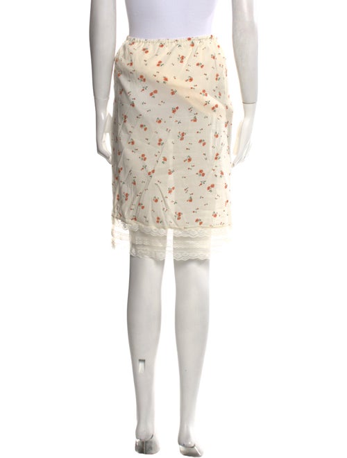 Reformation Floral Print Knee-Length Skirt