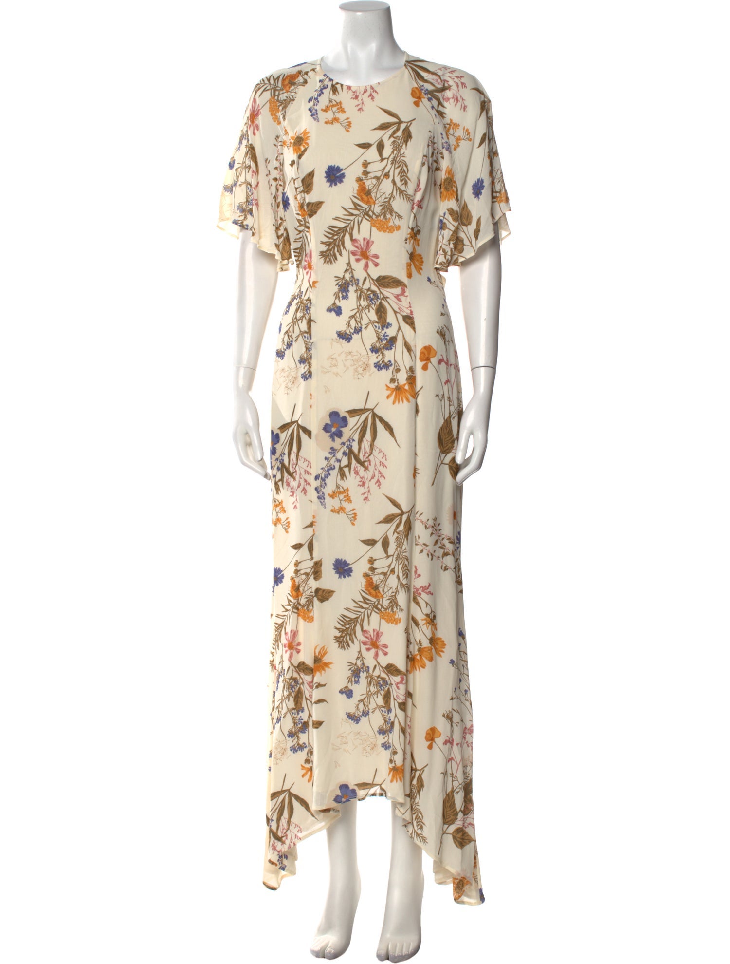 Reformation Floral Print Long Dress