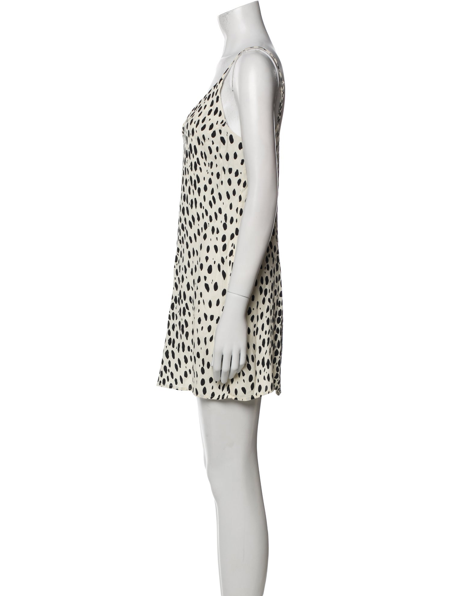 Reformation Animal Print Scoop Neck Tunic
