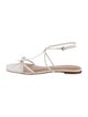 Reformation Patent Leather T-Strap Sandals