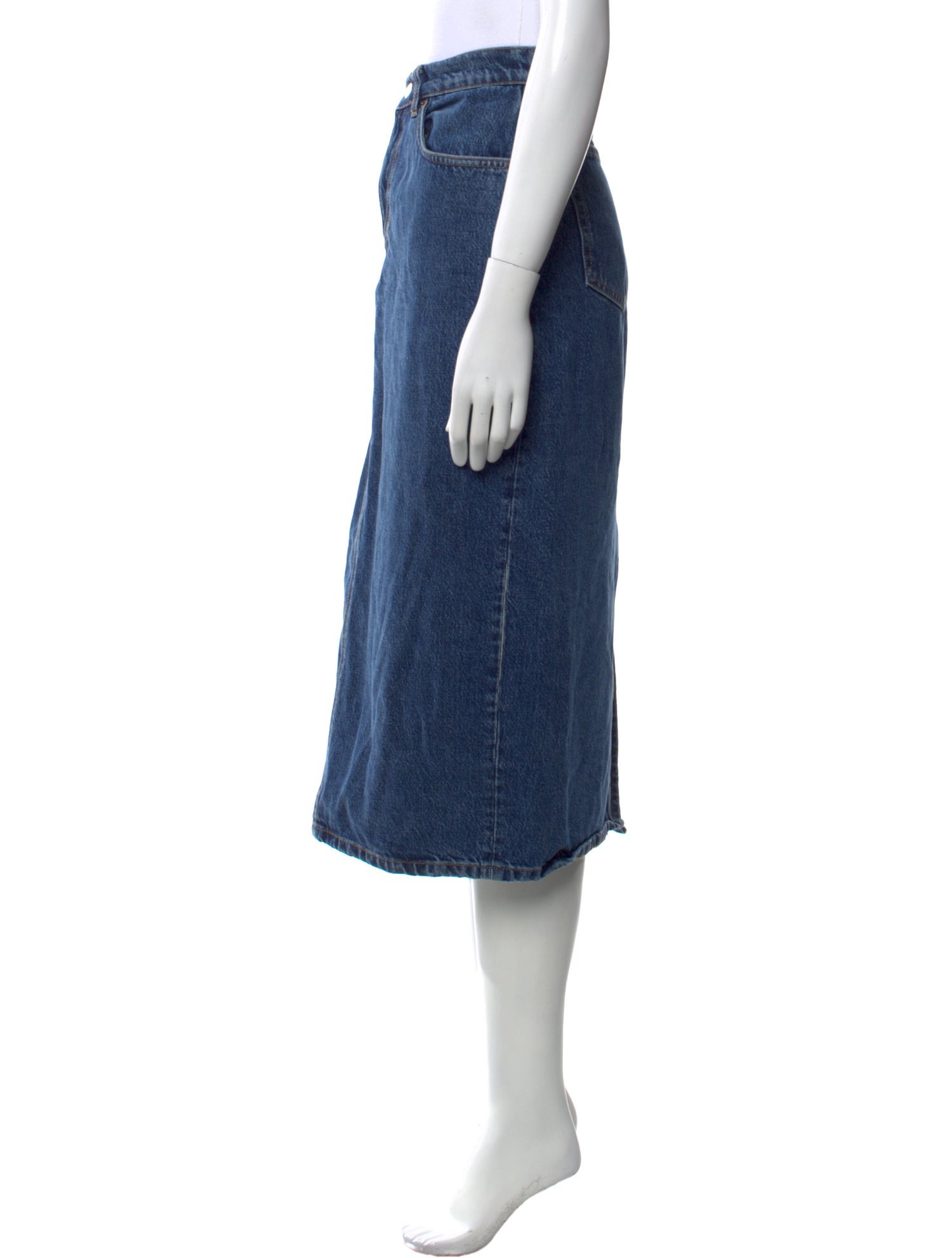 Reformation Whipstitch Trim Midi Length Skirt