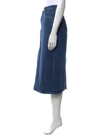 Reformation Whipstitch Trim Midi Length Skirt