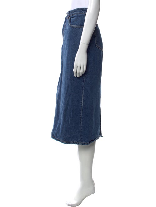 Reformation Whipstitch Trim Midi Length Skirt