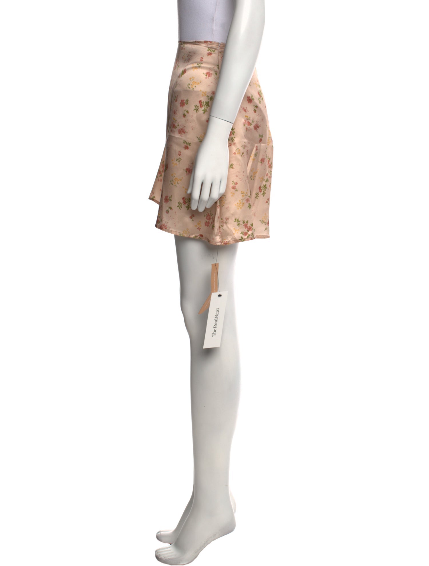 Reformation Silk Mini Skirt