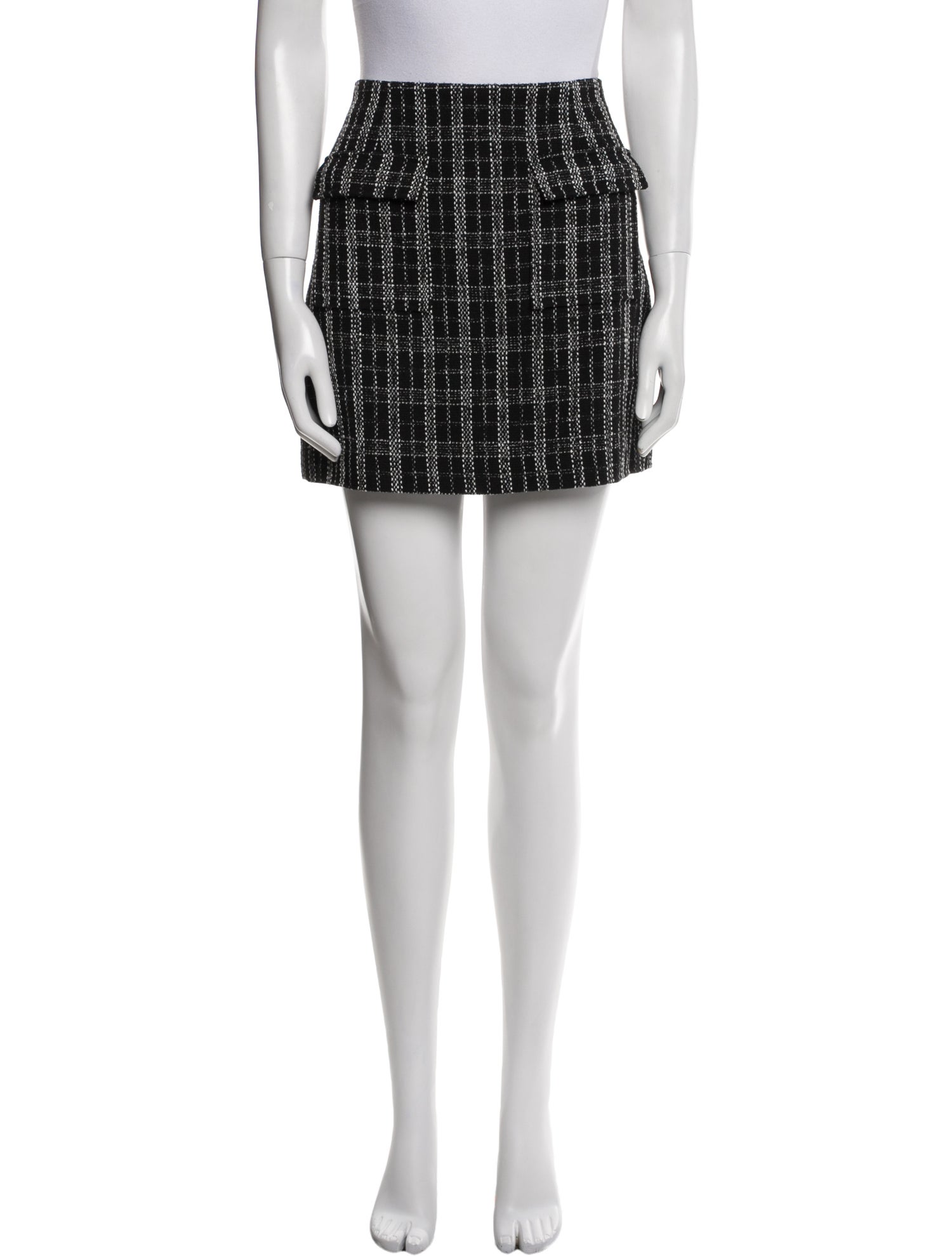 Reformation Plaid Print Mini Skirt