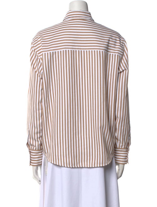 Reformation Striped Long Sleeve Button-Up Top