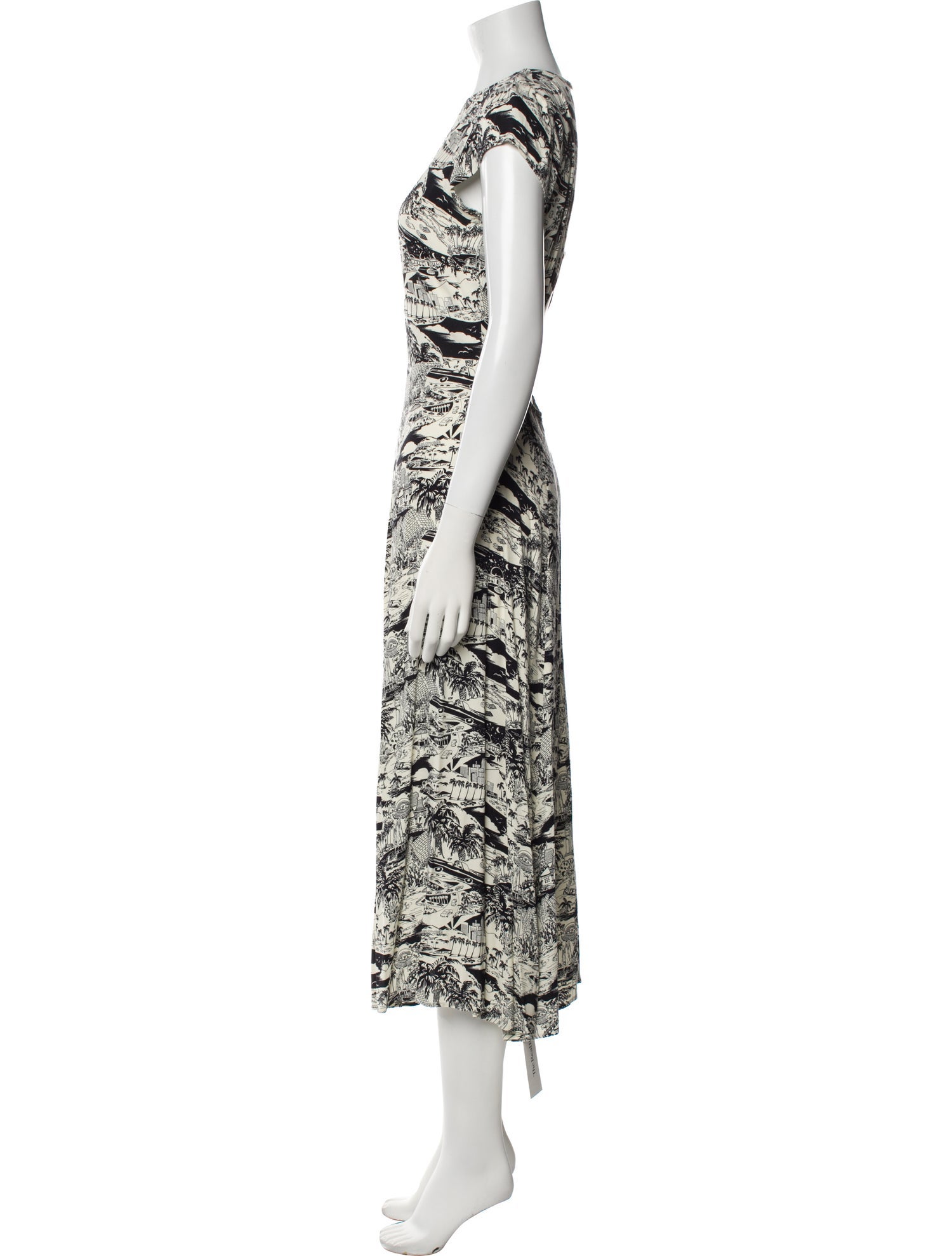 Reformation Printed Long Dress