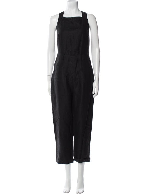 Reformation Linen Square Neckline Jumpsuit