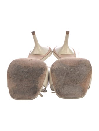 Reformation Leather Bow Accents Slides