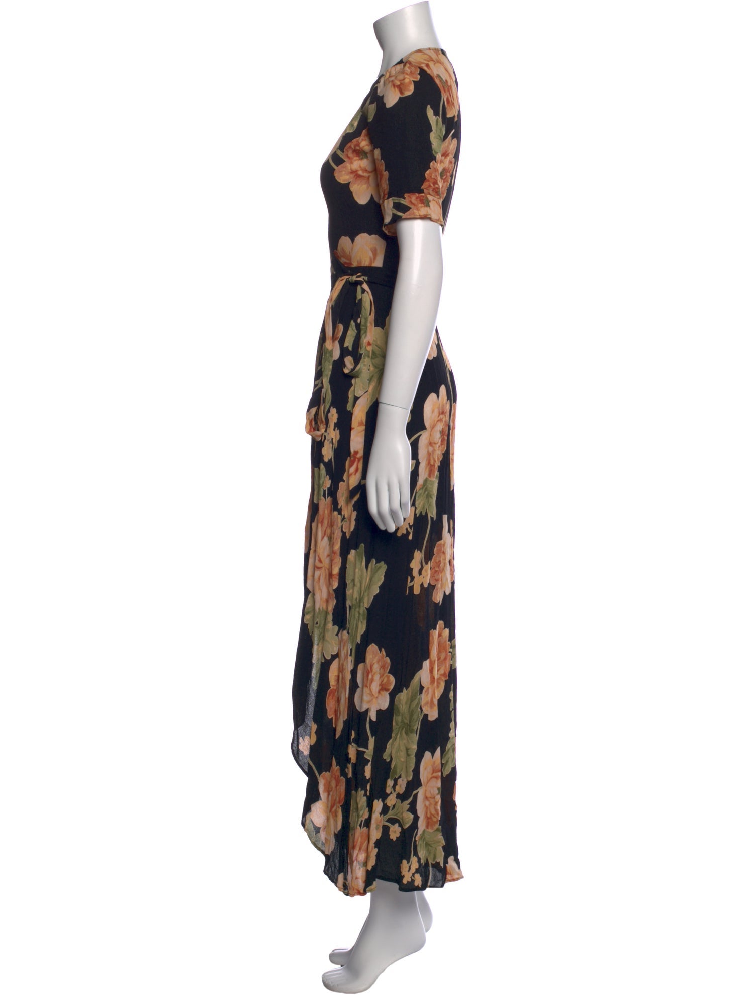 Reformation Floral Print Long Dress