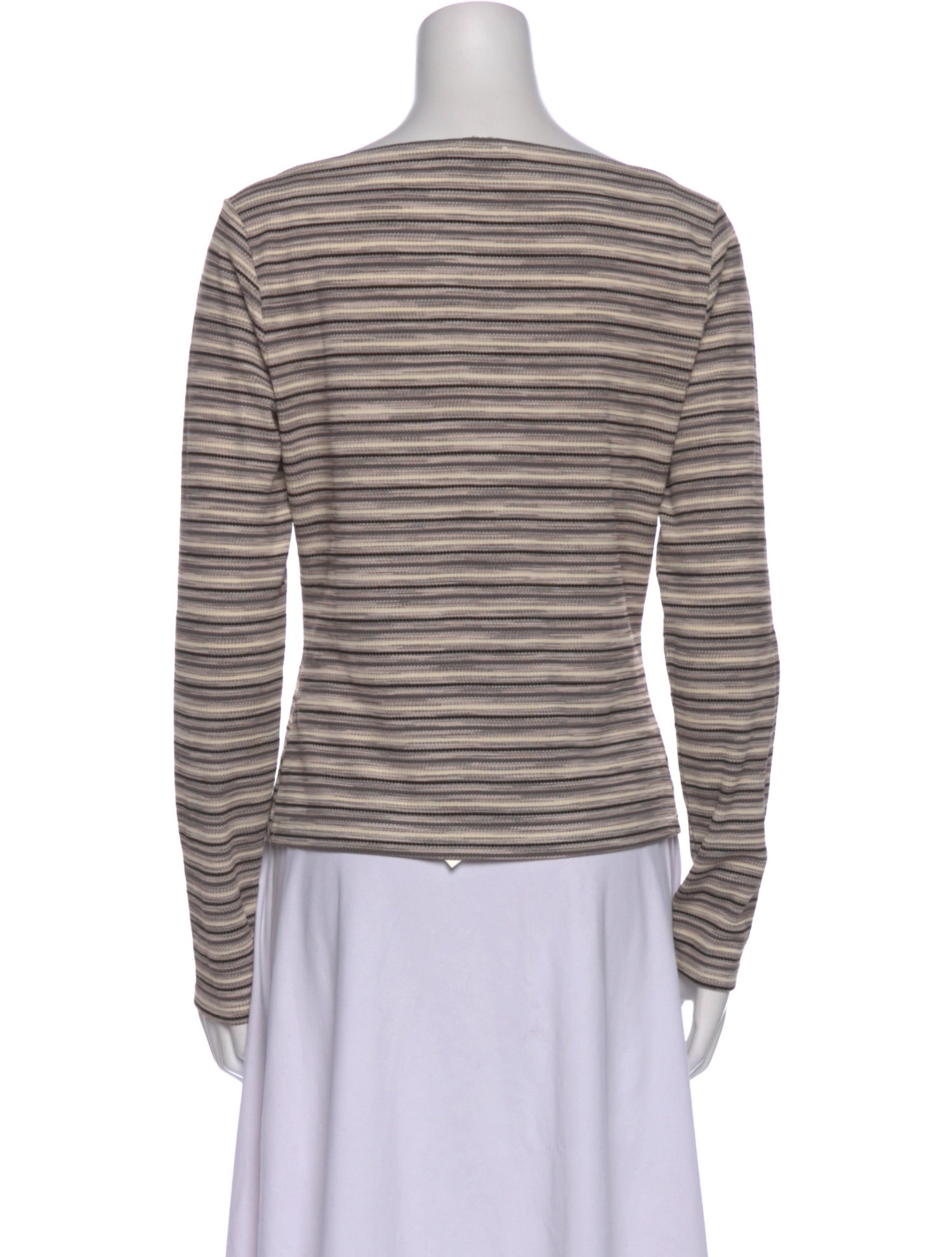Reformation Striped Bateau Neckline Top