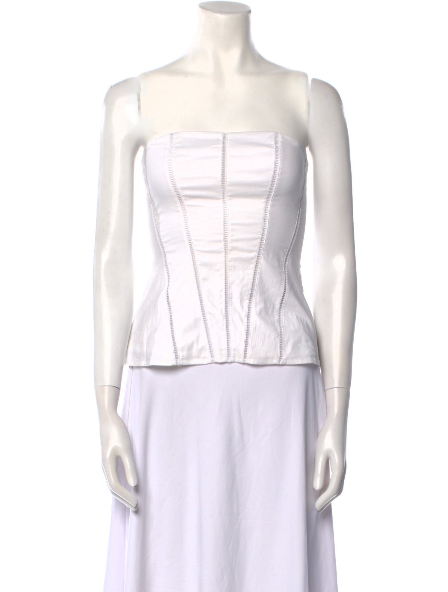 Reformation Square Neckline Sleeveless Crop Top