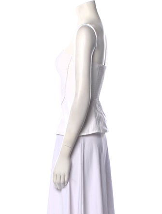 Reformation Square Neckline Sleeveless Crop Top