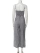 Reformation Linen Plaid Print Jumpsuit