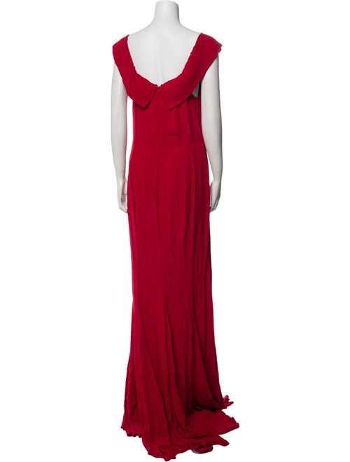 Reformation V-Neck Long Dress