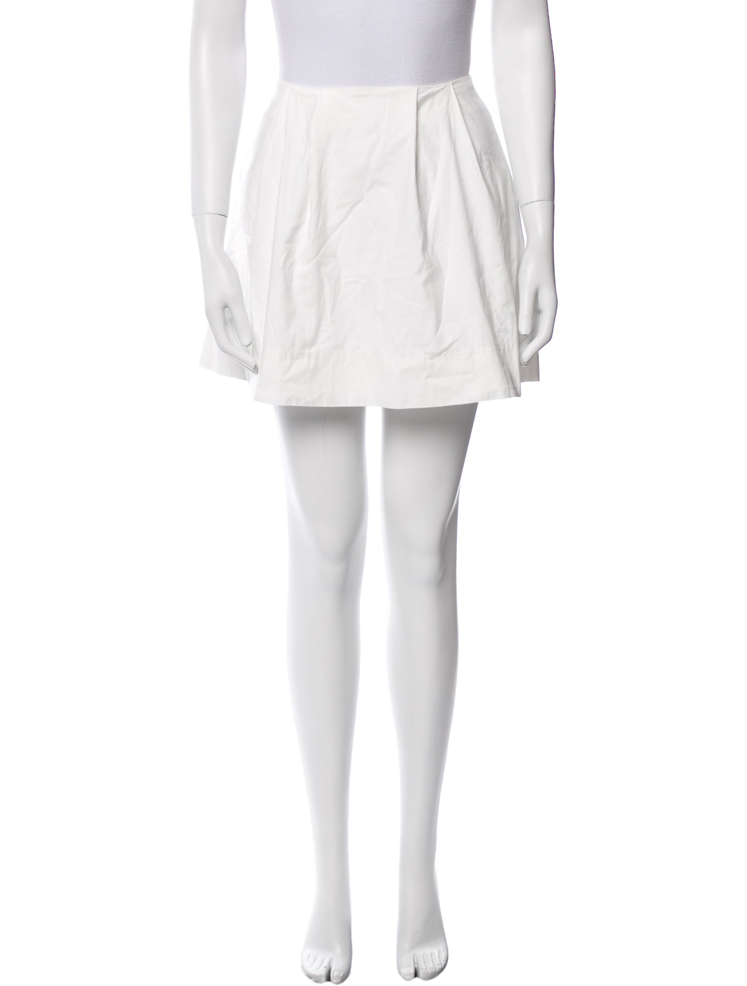 Reformation Pleated Accents Mini Skirt