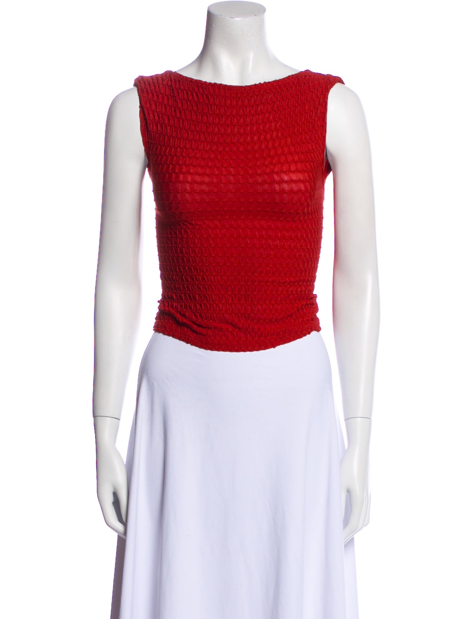 Reformation Bateau Neckline Sleeveless Crop Top w/ Tags