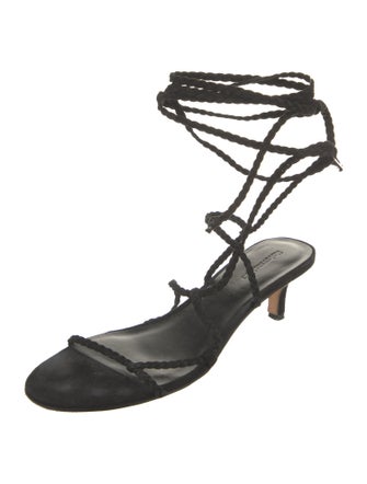 Reformation Suede Braided Accents Gladiator Sandals