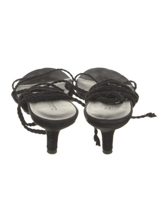 Reformation Suede Braided Accents Gladiator Sandals