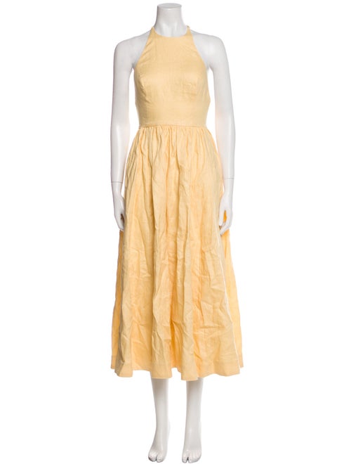 Reformation Linen Midi Length Dress